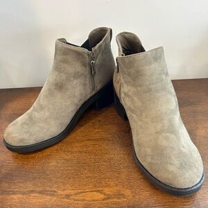 Bzees Taupe Ankle Booties